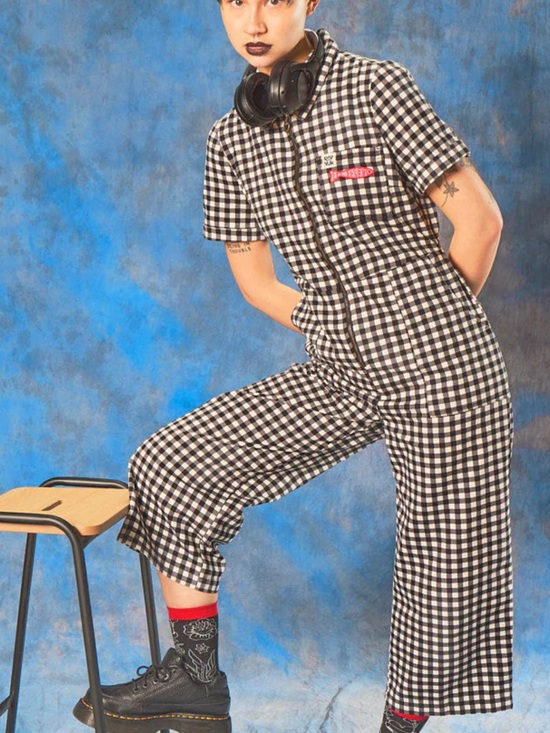 Lucy & Yak Pants - Lucy and Yak Ragan Jumpsuit in Black and White Gingham BNWT sz US 10